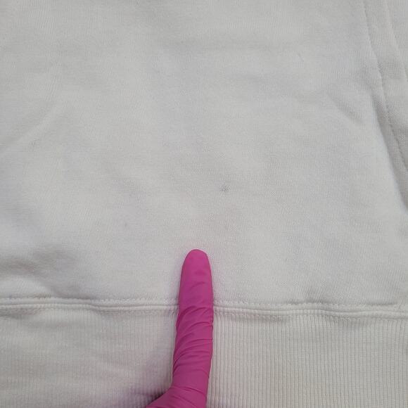 Vintage 80s Champion Hoodie Womens XL 22x24 White NCACC USA - Picture 9 of 16